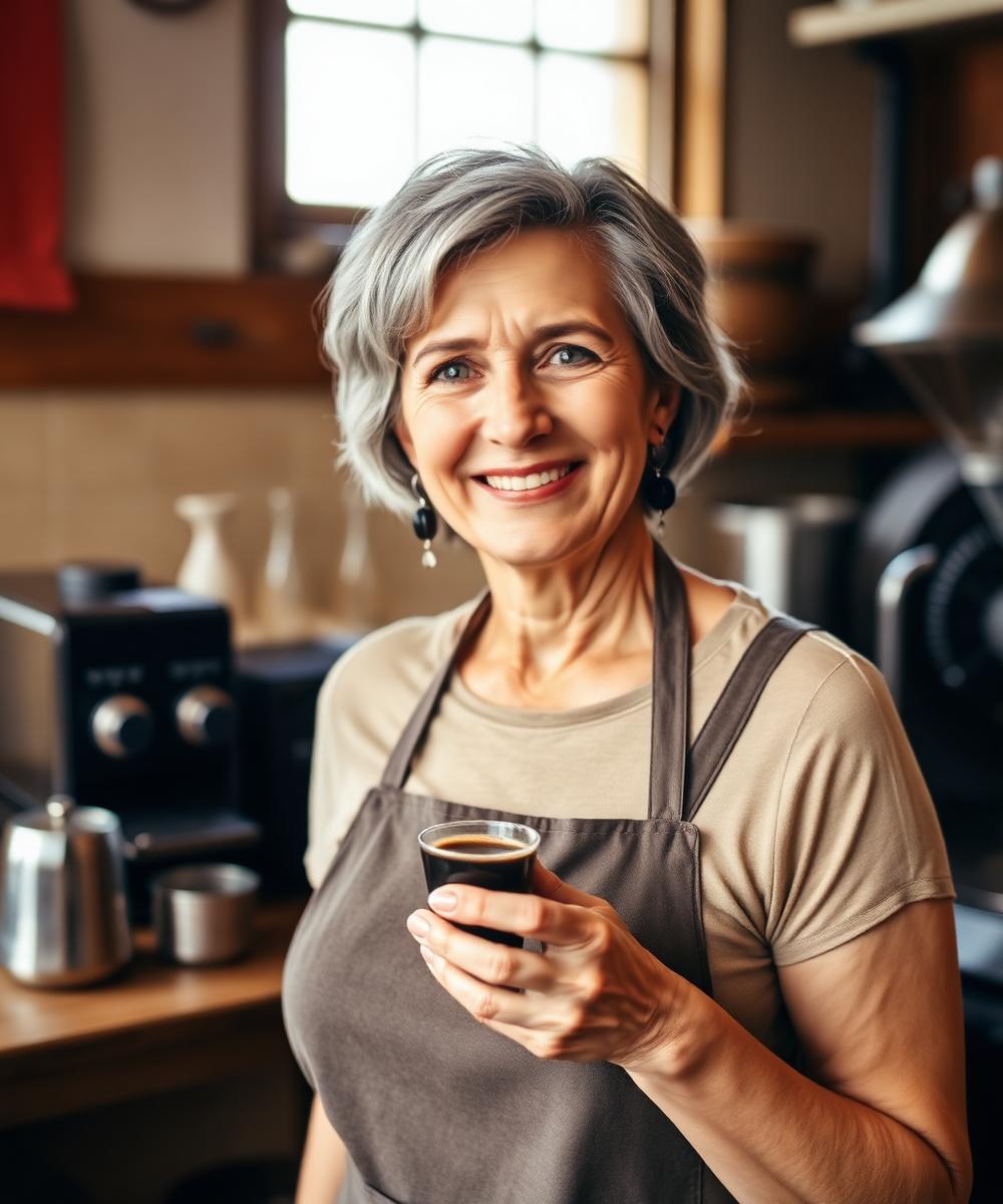 Patricia Schmidt, owner of Bellmore Roasting Co.
